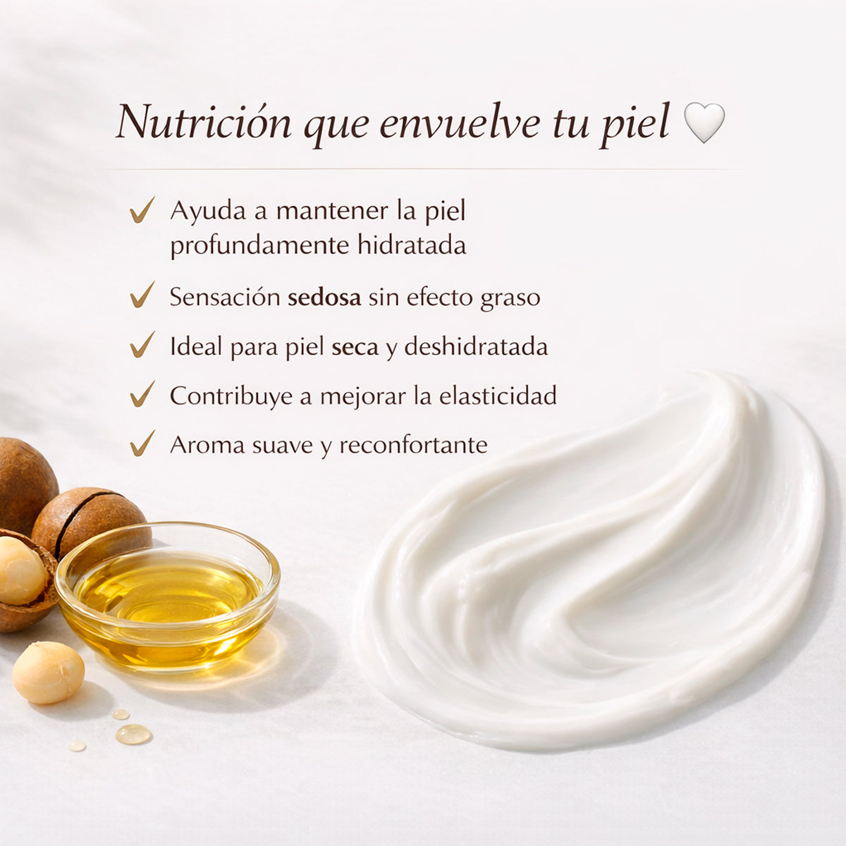 Loción corporal nutritiva con aceite de macadamia – 250 ml