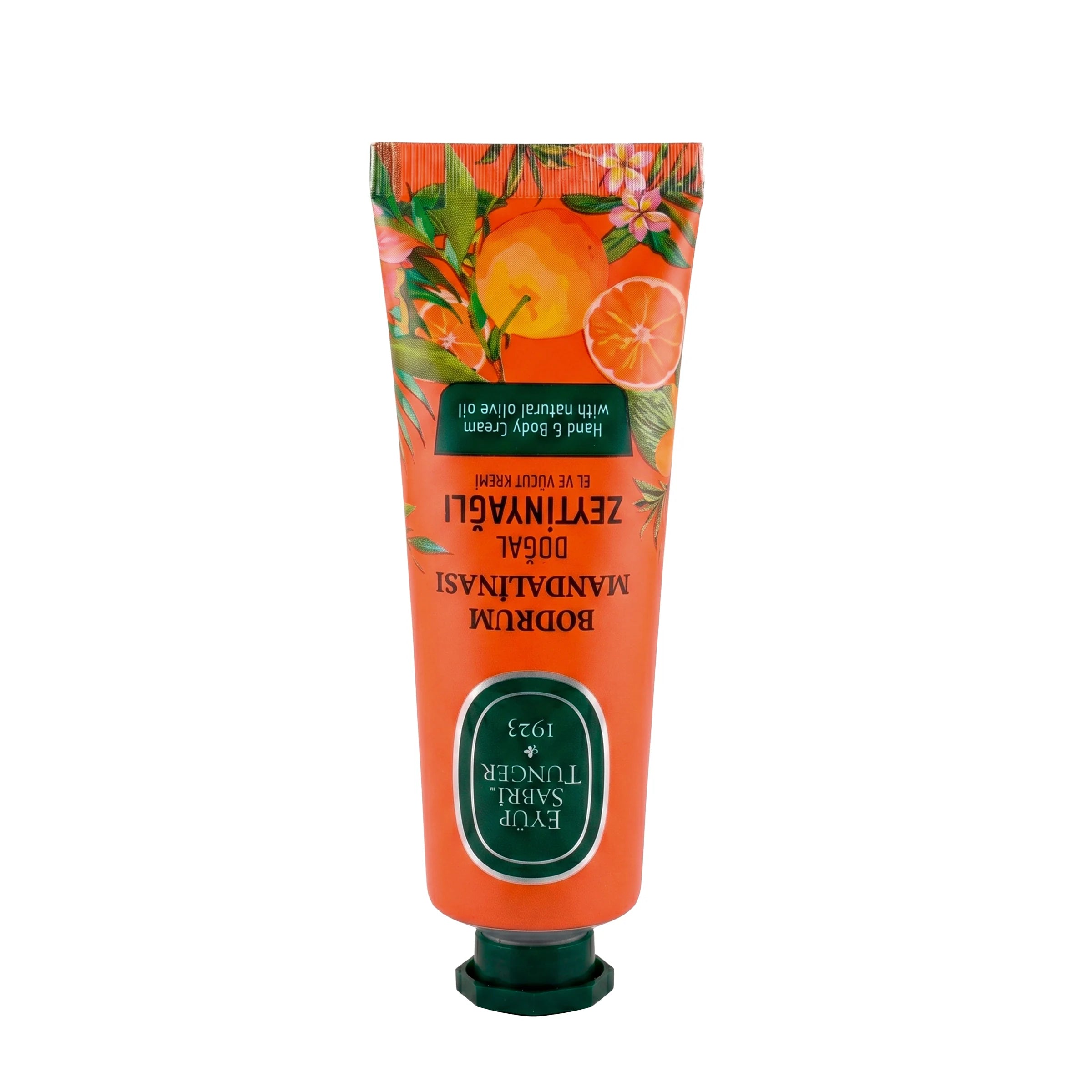 Crema corporal energizante con aceite de oliva y mandarina de Bodrum – 50 ml