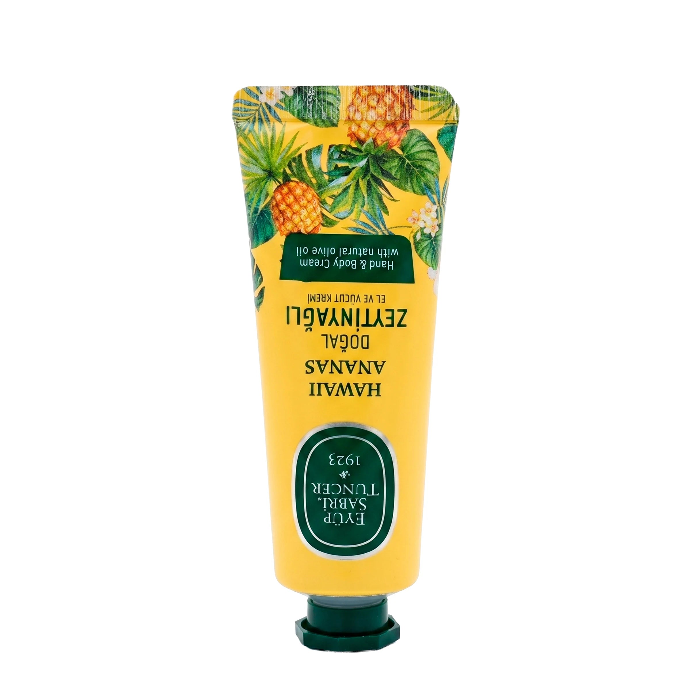 Crema corporal tropical con aceite de oliva y piña hawaiana – 50 ml