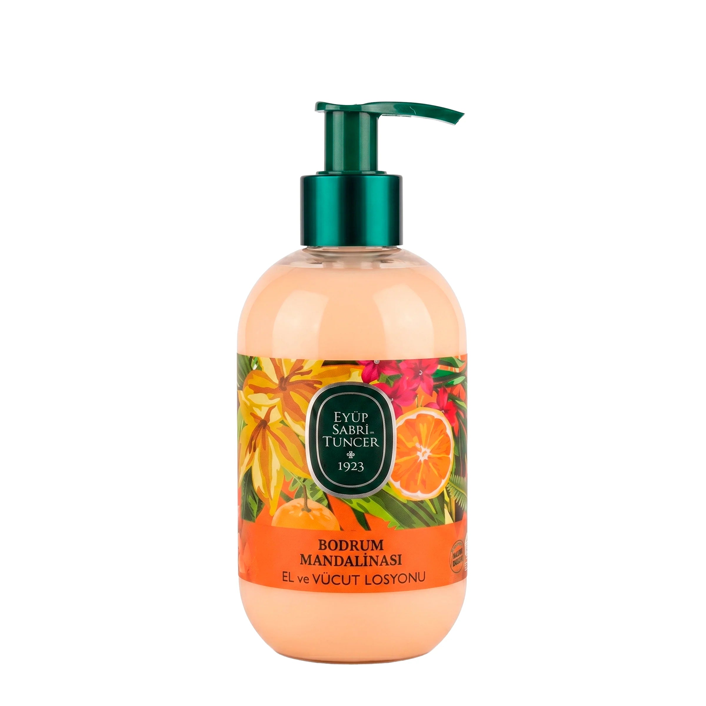 Loción corporal energizante con mandarina de Bodrum y aceite de oliva – 280 ml