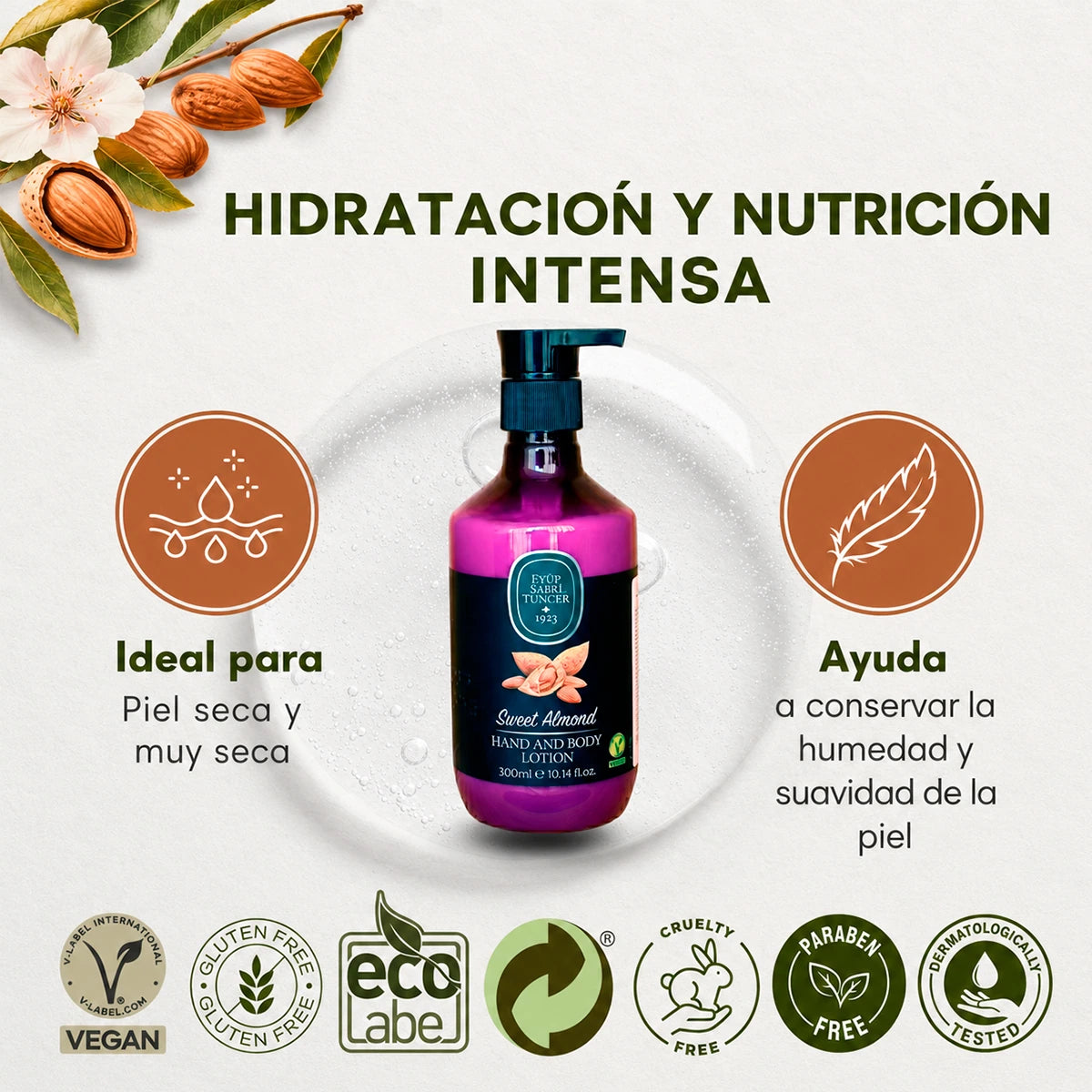 Loción corporal Leche de almendra dulce – 300 ml