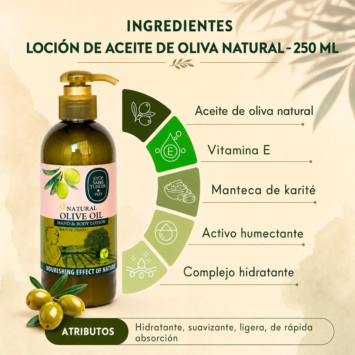 Loción corporal Oliva Natural – 250 ml