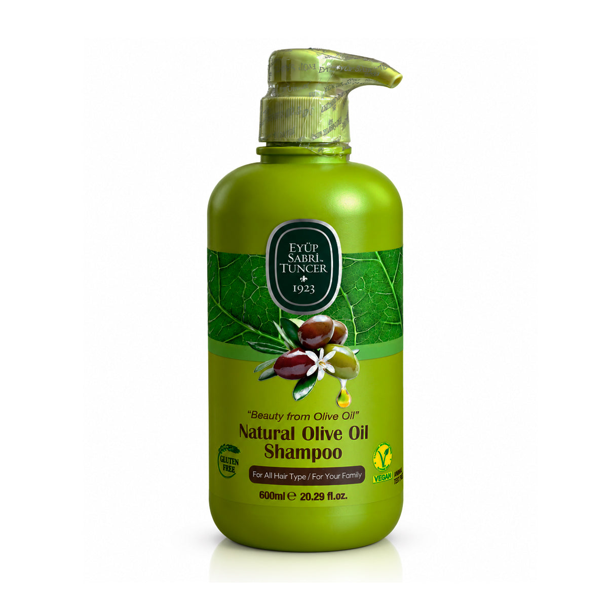 Champú de aceite de oliva natural - 600 ml