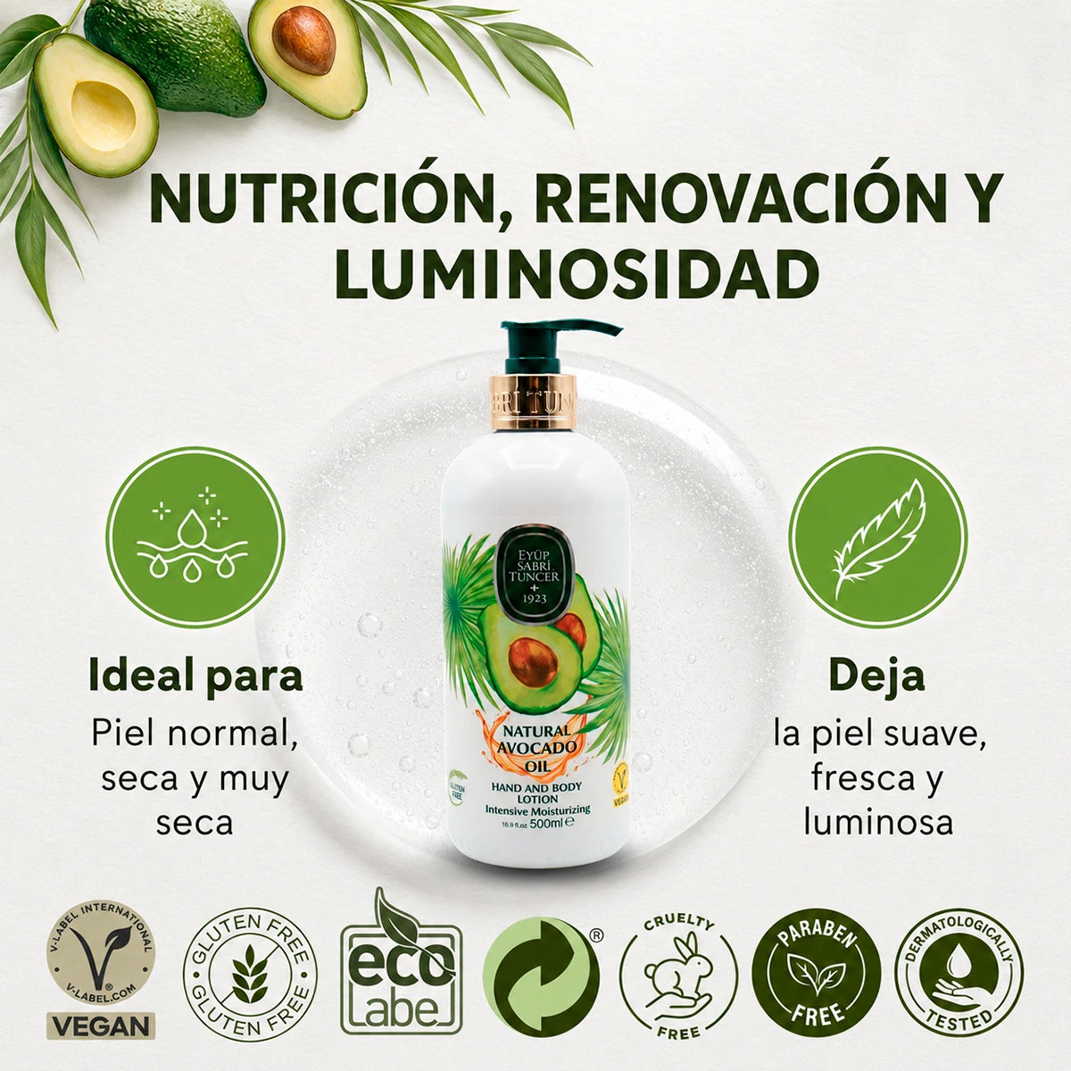 Loción corporal Palta Natural -500 ml