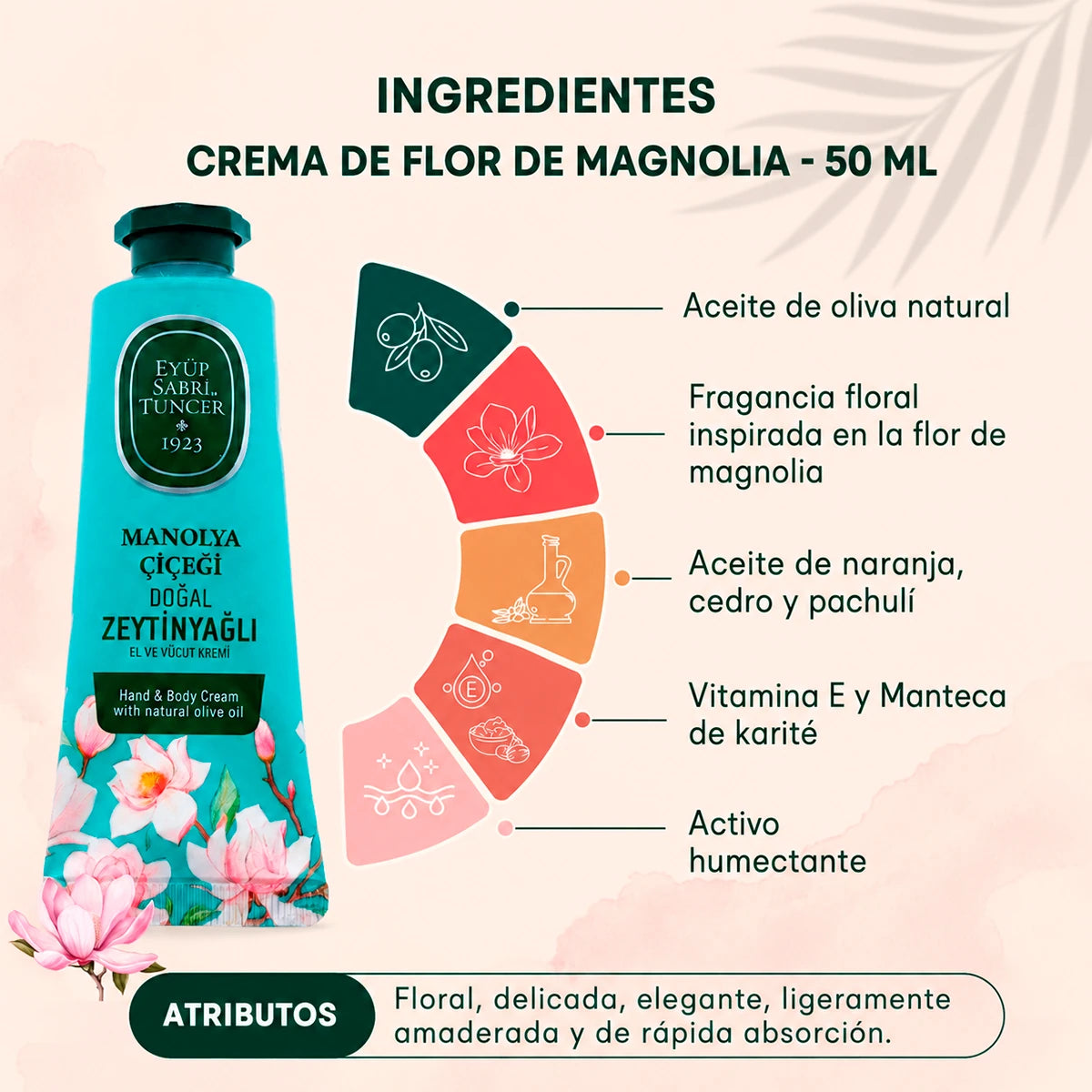 Crema corporal de Flor de Magnolia – 50 ml