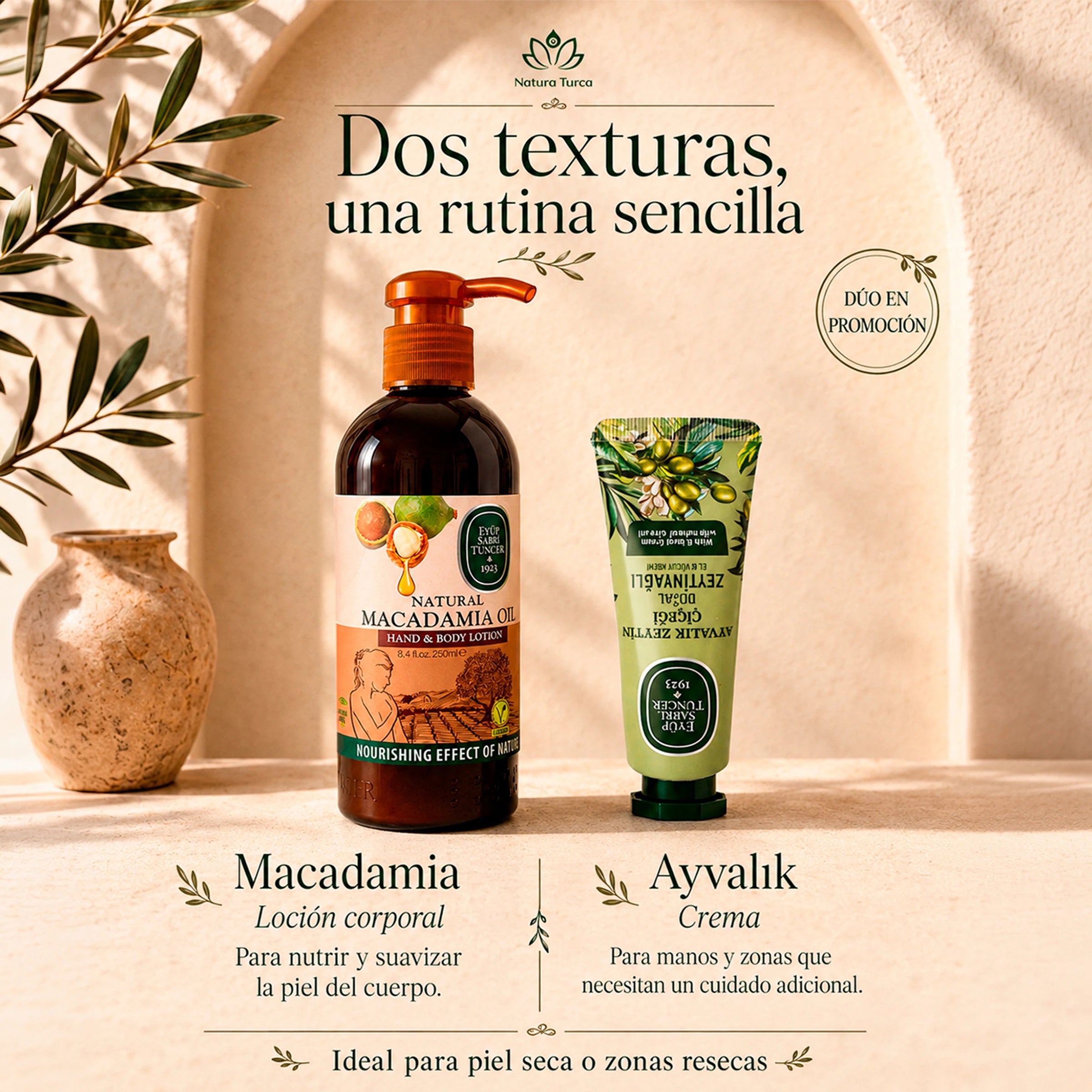Dúo Cuidado Profundo – Macadamia + Ayvalık
