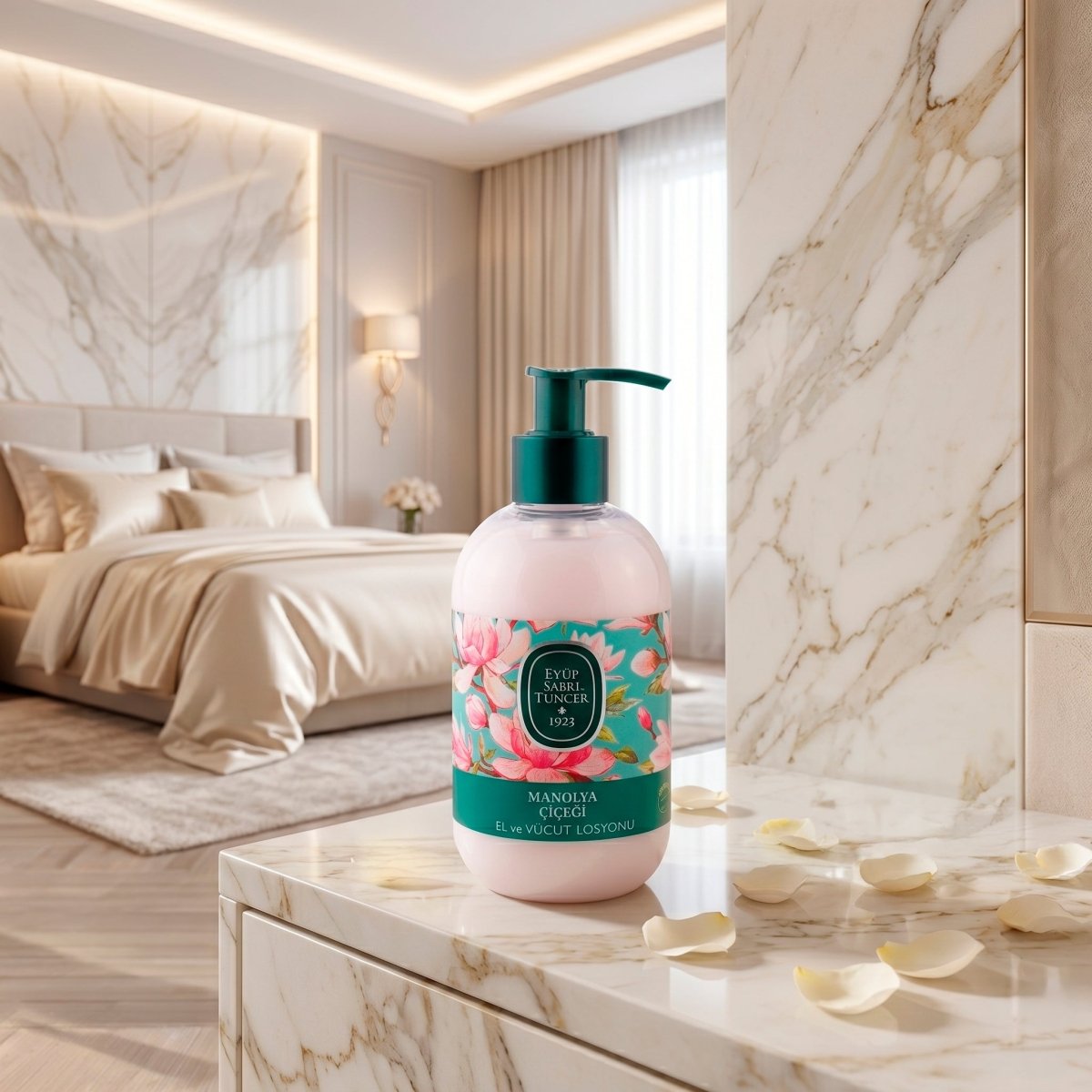 Loción corporal con aceite de oliva y flor de magnolia – 280 ml – Loción corporal natural Eyüp Sabri Tuncer – Grupo DoL