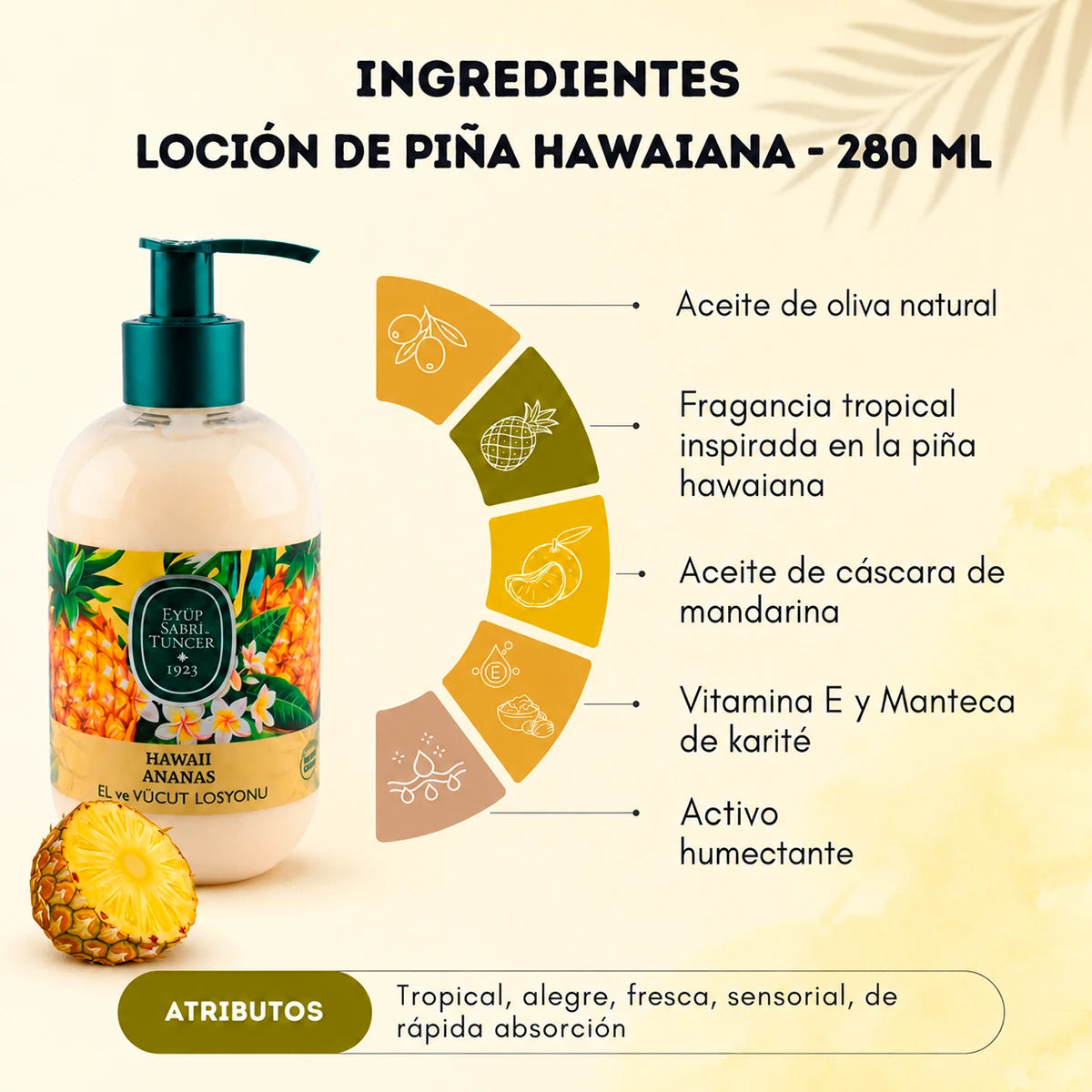 Loción corporal Piña Hawaiana – 280 ml