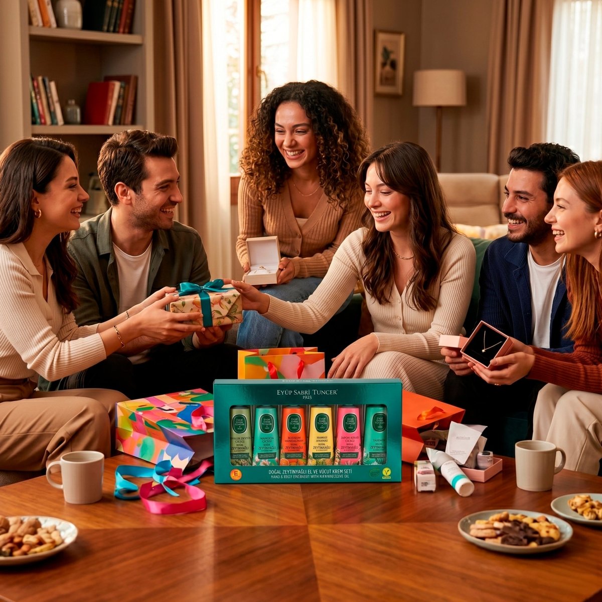 Set de 6 cremas – Aromas con aceite de oliva – 50 ml c/u – Loción corporal natural Eyüp Sabri Tuncer – Grupo DoL